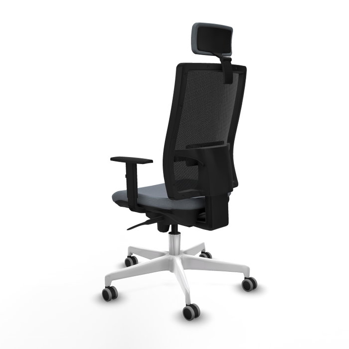 PIQUERAS Y CRESPO Silla de oficina Horna Gris y Negro con Mecanismo Sincro PIQUERAS Y CRESPO Silla de oficina Horna Gris y Negro con Mecanismo Sincro