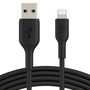 Cable Lightning Belkin CAA001BT1MBK Negro 1 m