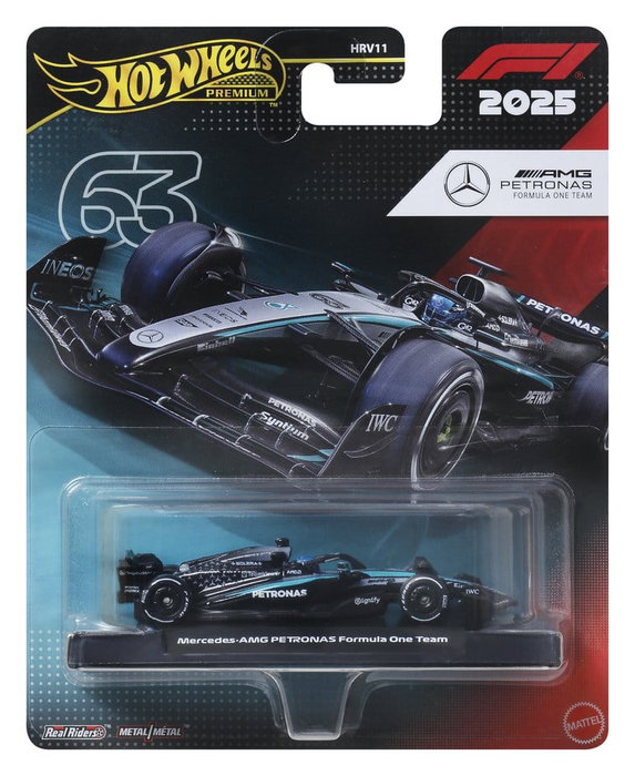 Fórmula 1 Hot Wheels Premium Vehículo Die-Cast 1:64 Team Mercedes Benz: Driver 1