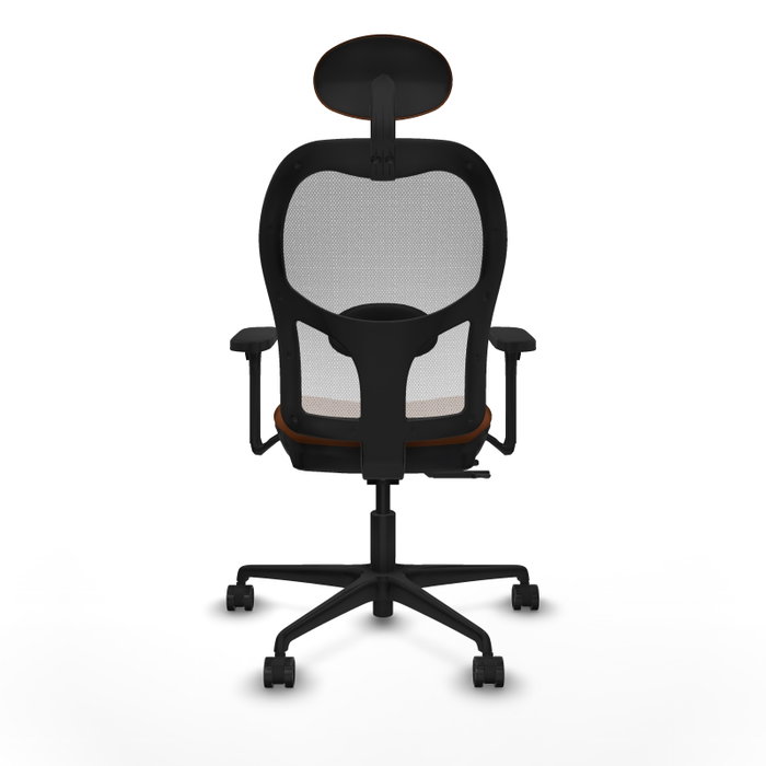 PIQUERAS Y CRESPO Silla de oficina Jorquera con mecanismo Sincro/Traslack Marrón y Blanco PIQUERAS Y CRESPO Silla de oficina Jorquera con mecanismo Sincro/Traslack Marrón y Blanco