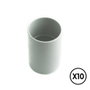 Tupersa Manguito de unión gris Ø 16 mm para tubo rígido, 10 unidades