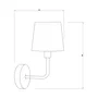 Aplique de Pared "Magdeburg" SKD-W1004 Metal E27 para Comedores, Dormitorios, Cocinas, Salas de Estar, Restaurantes, Cafeterías