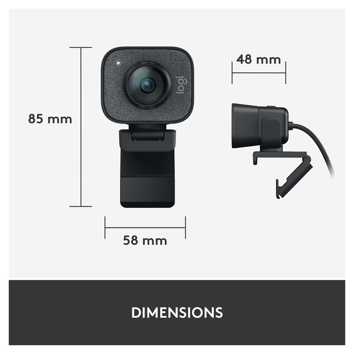Logitech StreamCam Cámara Web Negra, Full HD 1080p, 60 fps, Micrófono Integrado, Autoenfoque, USB Logitech StreamCam Cámara Web Negra, Full HD 1080p, 60 fps, Micrófono Integrado, Autoenfoque, USB