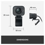 Logitech StreamCam Cámara Web Full HD 1080p 60 fps USB-C, Autoenfoque, Vidrio, Incluye Soporte para Monitor y Trípode
