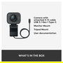 Logitech StreamCam Cámara Web Negra, Full HD 1080p, 60 fps, Micrófono Integrado, Autoenfoque, USB