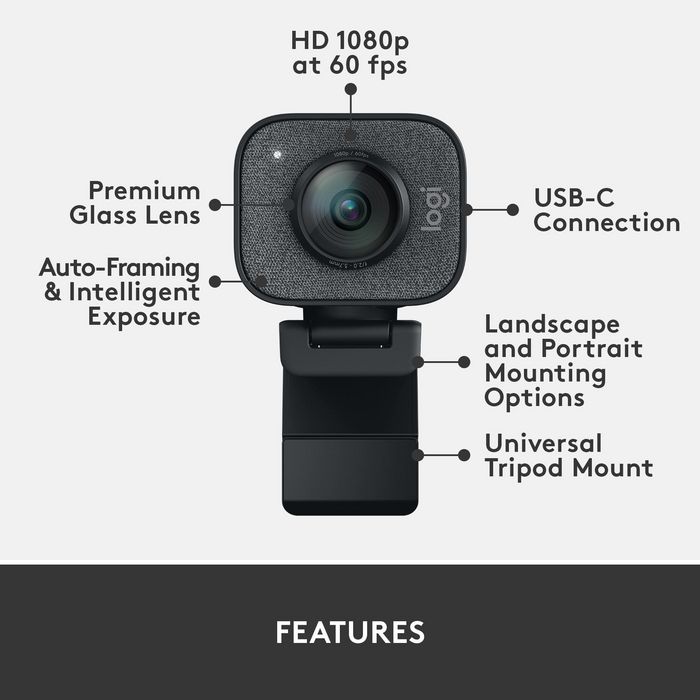Logitech StreamCam Full HD 1080p 60fps USB-C