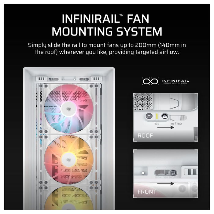 Corsair 5000D RS ARGB Midi Tower ATX Gaming Gehäuse Blanco