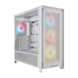 Corsair CC-9011310-WW Caja de PC Midi Tower ARGB Blanco