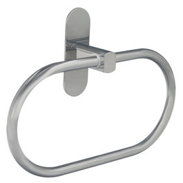 MAURER Toallero de Anilla Inox con Efecto Espejo y Adhesivo