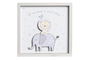 DKD Home Decor Baby safari 22 Decoración Luminosa Blanco Gris 23 x 23 x 4 cm (6 Unidades)