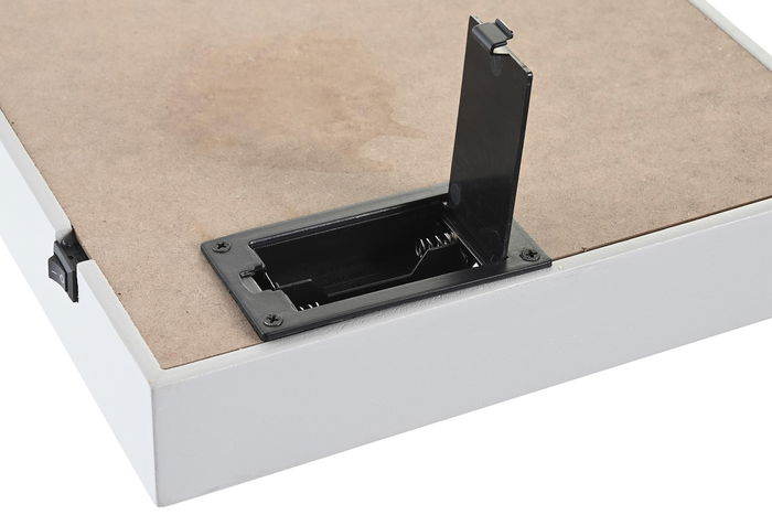 DKD Home Decor Baby safari 22 Decoración Luminosa Blanco Gris 23 x 23 x 4 cm (6 Unidades)