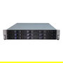 Inter-Tech 2U-2412 Chasis Rack Server de 2U Negro/Plata para ATX, EATX, micro-ATX, Mini-ITX, SSI EEB con 15 Bahías Hot-Swap, 2 Puertos USB 3.2 Gen 1