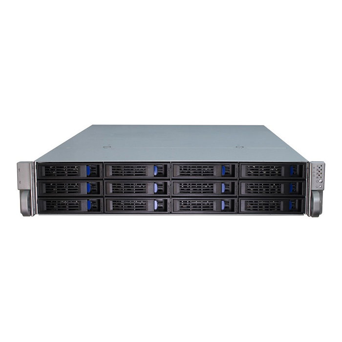 Inter-Tech IPC 2U-2412 Caja para Servidor 2U Negro, Plata