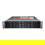 Inter-Tech 2U-2412 Chasis Rack Server de 2U Negro/Plata para ATX, EATX, micro-ATX, Mini-ITX, SSI EEB con 15 Bahías Hot-Swap, 2 Puertos USB 3.2 Gen 1