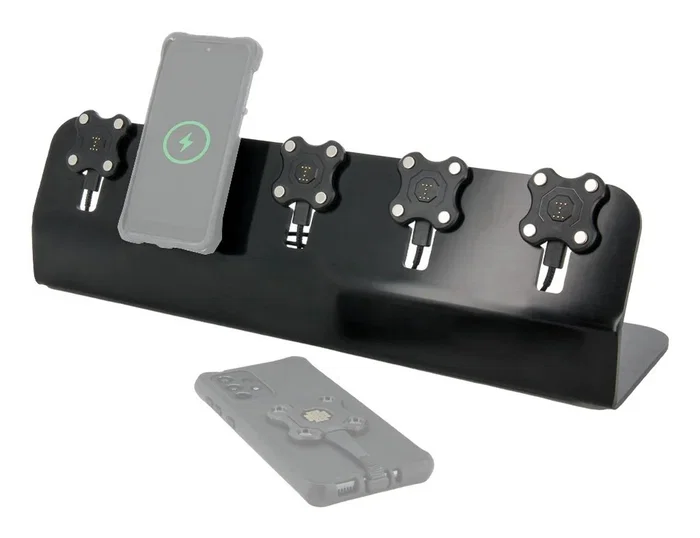 Cargador de Pared GaN 020010 - 120W PD Carga Rápida - 6 Puertos USB-C - Compatible con Portátil, Smartphone, Disco Duro - Negro, Incluye Cable AC y USB-C