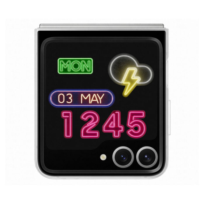 SAMSUNG Funda Flipsuit Transparente para Galaxy Z Flip 6 - Carcasa Protectora Personalizable