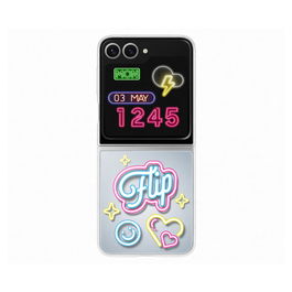 SAMSUNG Funda Flipsuit Transparente para Galaxy Z Flip 6 - Carcasa Protectora Personalizable