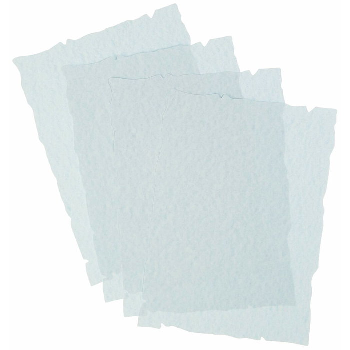 Liderpapel Papel Pergamino Azul con Bordes Troquelados DIN A4 165g