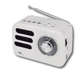 SAMI Radio Vintage Blanco Multimedia 3 Bandas con Bluetooth