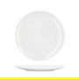 Summa Plato Llano Coupe Alba 23 cm, Porcelana Blanca, Plato de Vajilla, Diseño Elegante, Apto para Mesa (Set de 6)