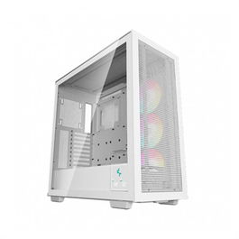 Deepcool Caja Ordenador Gaming ATX Morpheus - Torre ATX/E-ATX, Cristal Templado Blanco con Ventiladores aRGB, Ref: R-MORPHEUS-WHAPA1-G-1