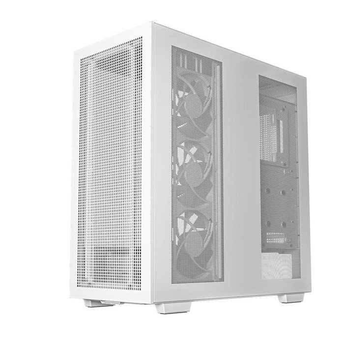 Deepcool Caja Ordenador Gaming ATX Morpheus - Torre ATX/E-ATX, Cristal Templado Blanco con Ventiladores aRGB, Ref: R-MORPHEUS-WHAPA1-G-1