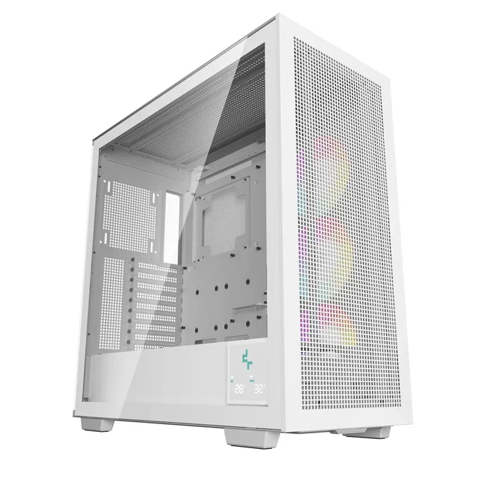 DeepCool Morpheus WH Torre Blanco Gaming ATX con Panel de Vidrio Templado, Ventana Lateral, Iluminación Multi, Filtro Antipolvo y Soporte para EATX - R-MORPHEUS-WHAPA1-G-1