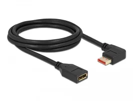 DeLOCK Cable de extensión DisplayPort macho 90° izquierda a hembra 8K 60 Hz 2 m