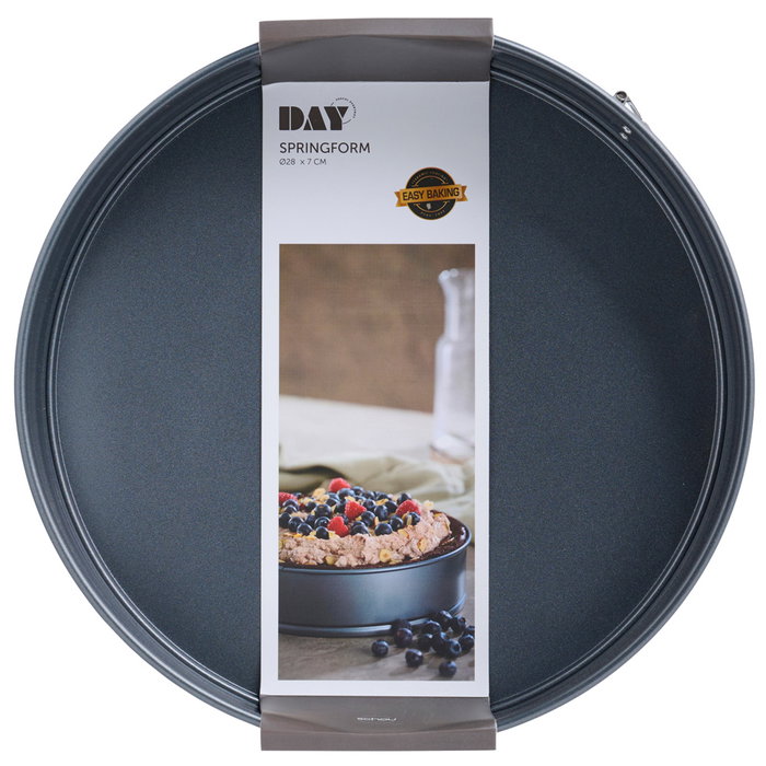 Day Molde Desmontable para Tarta/Pastel Ø 28 cm Acero Carbónico Antiadherente Gris