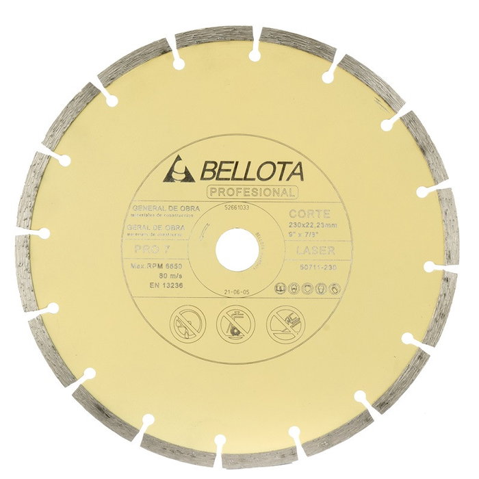 DUVER Disco Diamante Obra 50711-230 Laser Pro para Corte Seco DUVER Disco Diamante Obra 50711-230 Laser Pro para Corte Seco