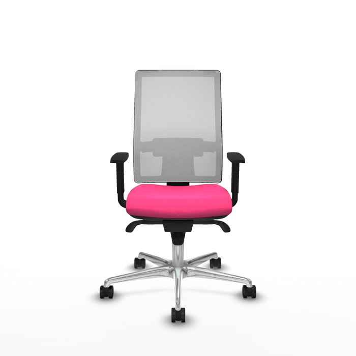 PIQUERAS Y CRESPO Silla de oficina Horna Rosa con mecanismo Sincro