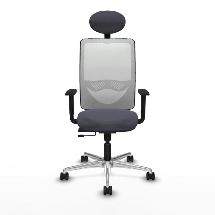 PIQUERAS Y CRESPO Silla de oficina Zulema Gris oscuro y Blanco PIQUERAS Y CRESPO Silla de oficina Zulema Gris oscuro y Blanco