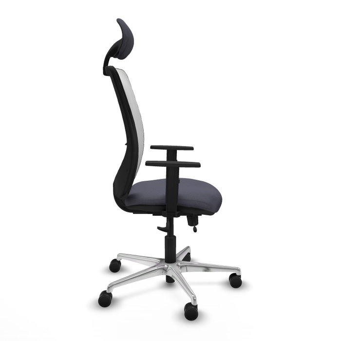 PIQUERAS Y CRESPO Silla de oficina Zulema Gris oscuro y Blanco PIQUERAS Y CRESPO Silla de oficina Zulema Gris oscuro y Blanco