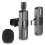 Hama Smart Wireless Micrófono de solapa inalámbrico USB-C Negro
