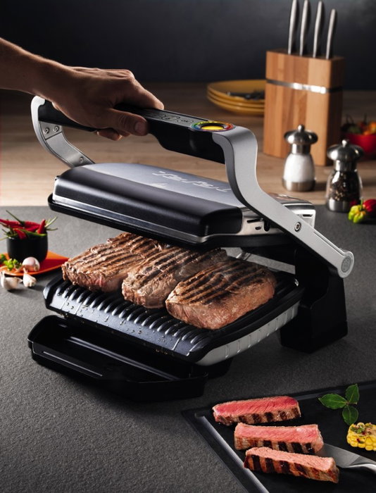Tefal OptiGrill+ GC712D34 Plateado Tefal OptiGrill+ GC712D34 Plateado