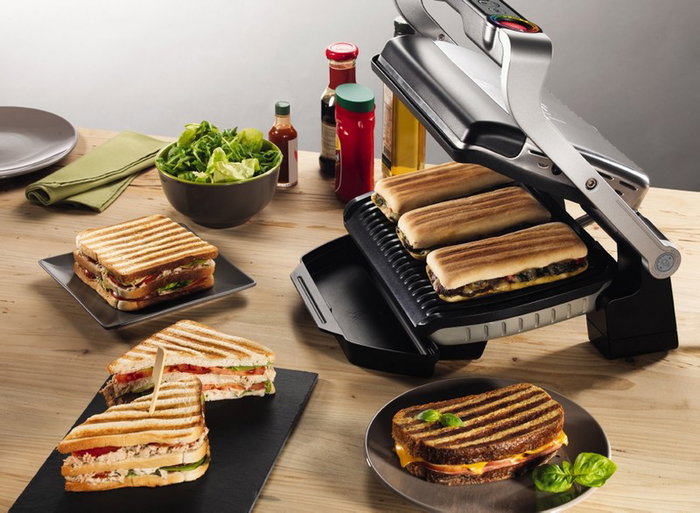 Tefal OptiGrill+ GC712D34 Plateado Tefal OptiGrill+ GC712D34 Plateado