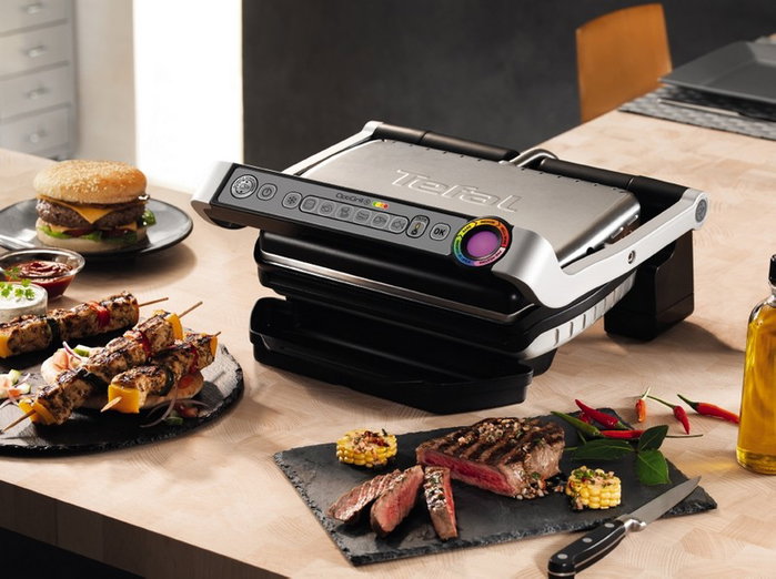 Tefal OptiGrill+ GC712D34 Plateado Tefal OptiGrill+ GC712D34 Plateado