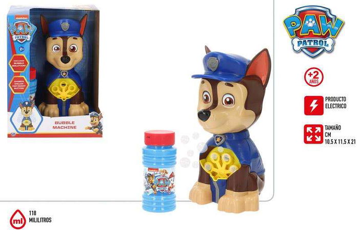 Color Baby Máquina Pompas Chase Paw Patrol con Bote 118 ml