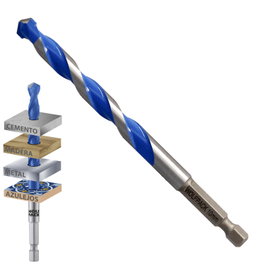 Wolfpack Linea Profesional Broca Universal Hexagonal 10,0 mm