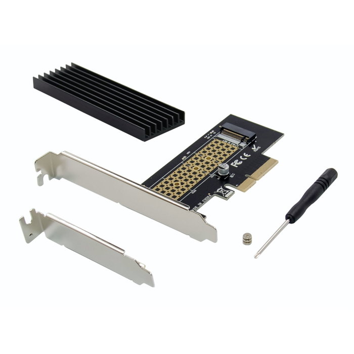 Conceptronic EMRICK05BS Adaptador PCIe a SSD M.2 NVMe con Disipador de Aluminio