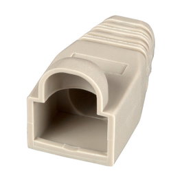 EFB Elektronik Funda sujetacables RJ-45 beige con protección de pestaña, 100 unidades