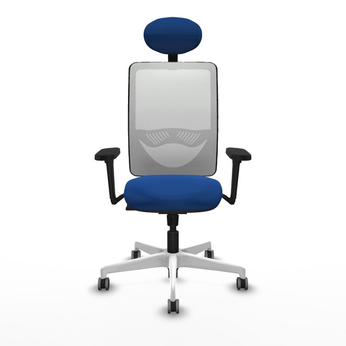 PIQUERAS Y CRESPO Silla de oficina Zulema con Mecanismo Sincro, Azul y Blanco PIQUERAS Y CRESPO Silla de oficina Zulema con Mecanismo Sincro, Azul y Blanco