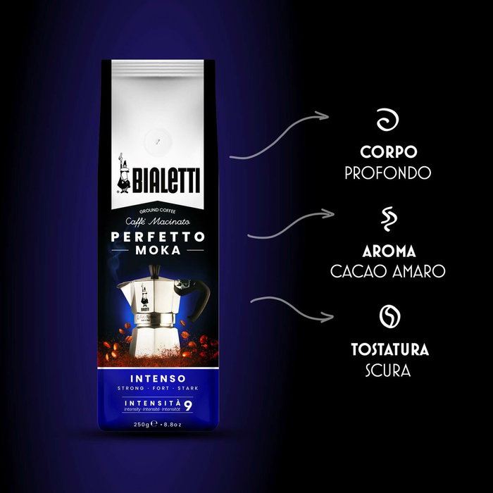 Bialetti Perfetto Moka Intenso Café Molido 250 g Bialetti Perfetto Moka Intenso Café Molido 250 g