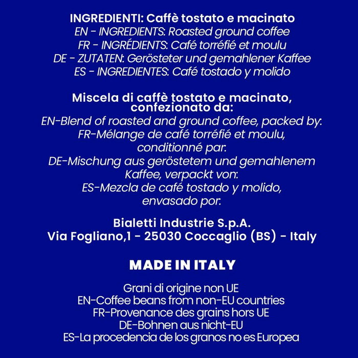Bialetti Perfetto Moka Intenso Café Molido 250 g Bialetti Perfetto Moka Intenso Café Molido 250 g