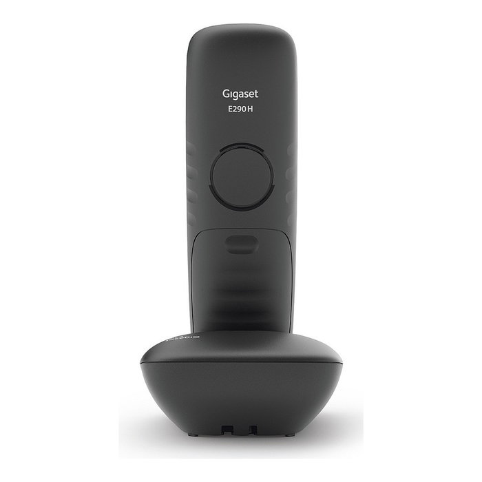 Gigaset E290 - Teléfono DECT/inalámbrico con altavoz, identificador de llamadas, 150 contactos, color negro