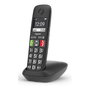 Gigaset E290 - Teléfono DECT/inalámbrico con altavoz, identificador de llamadas, 150 contactos, color negro