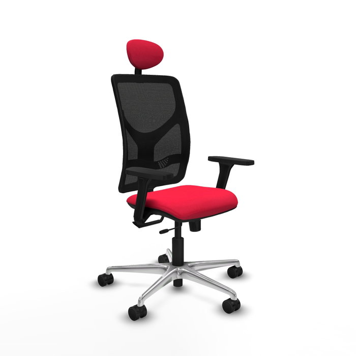 PIQUERAS Y CRESPO Silla de oficina Motilla con mecanismo Sincro/Traslack Rojo y Negro PIQUERAS Y CRESPO Silla de oficina Motilla con mecanismo Sincro/Traslack Rojo y Negro