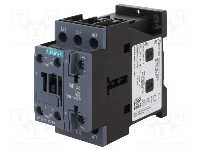 Siemens 3RT20241AP00 Schtz AC-3 5,5kW/400V 1S+1 230VAC 50Hz 3p S0