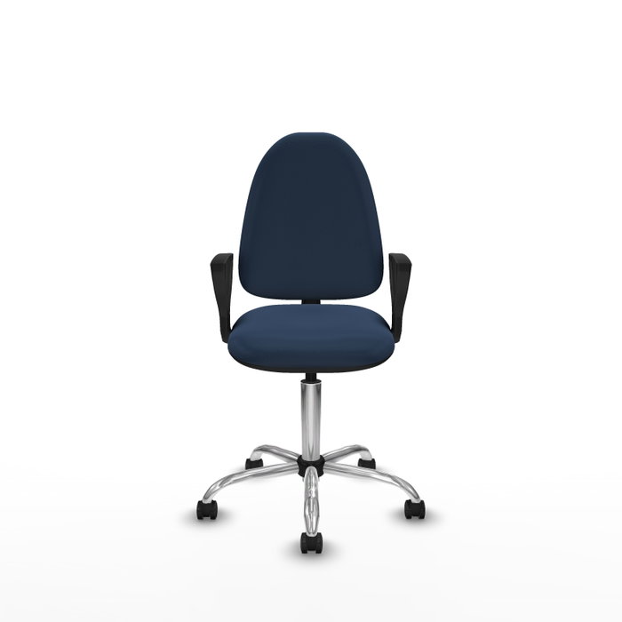 PIQUERAS Y CRESPO Silla de oficina Aýna Azul marino con acabado Similpiel