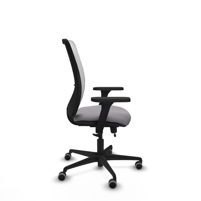 PIQUERAS Y CRESPO Silla de oficina Zulema con mecanismo Sincro/Traslack, Gris y Blanco PIQUERAS Y CRESPO Silla de oficina Zulema con mecanismo Sincro/Traslack, Gris y Blanco